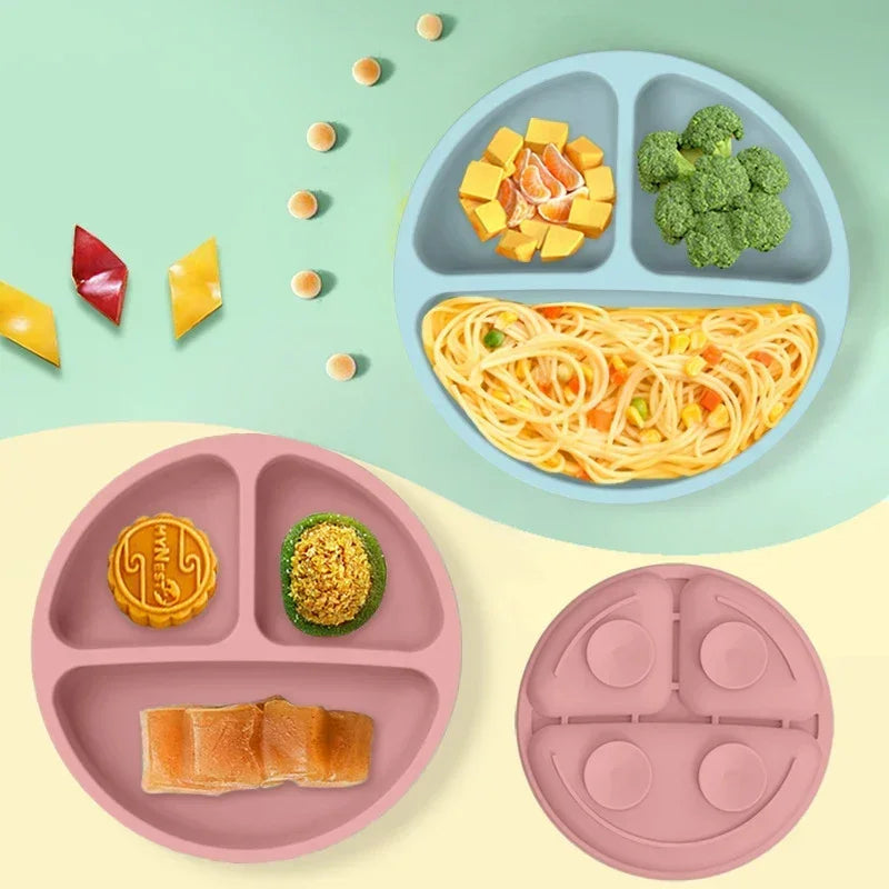 Ensemble d'alimentation pour bébé en silicone sans BPA Bol à ventouse