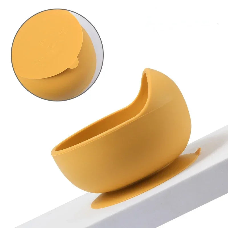 Ensemble d'alimentation pour bébé en silicone sans BPA Bol à ventouse